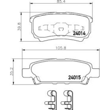 Тормозные колодки Pagid t1395