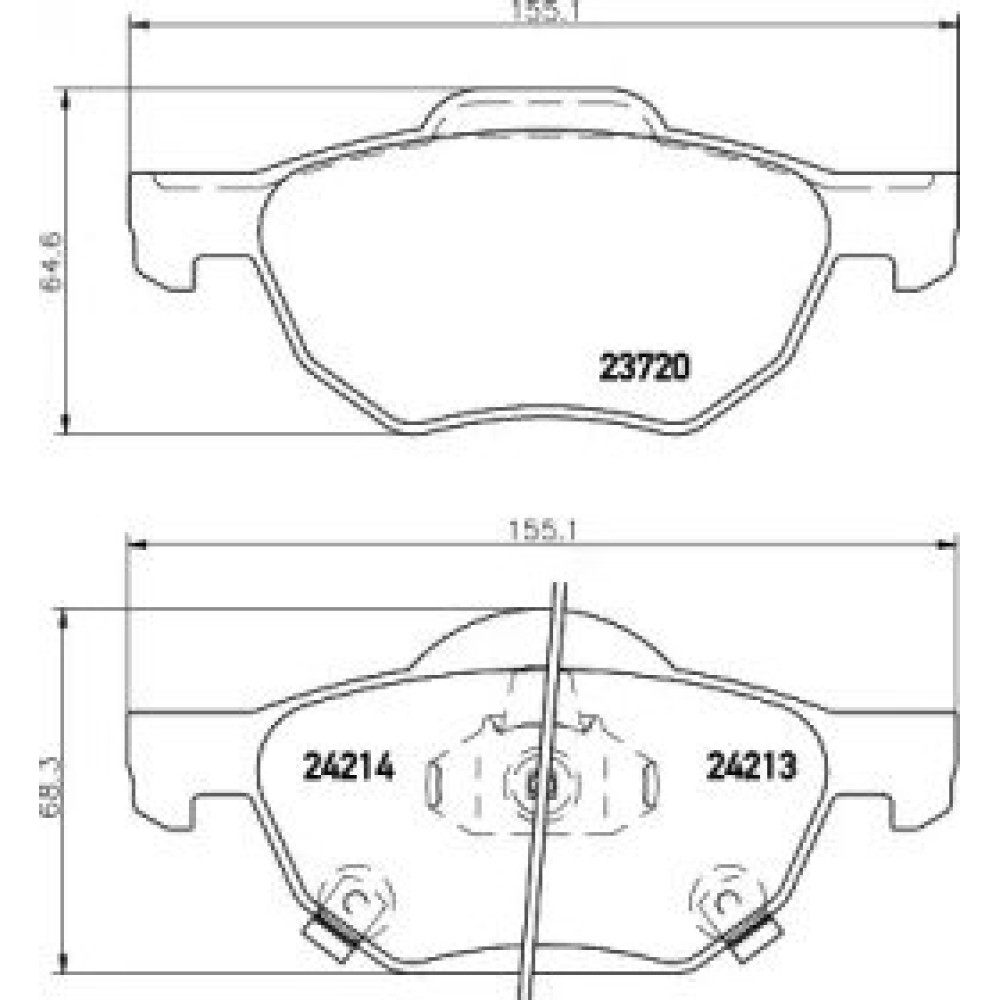 Тормозные колодки Pagid t1397