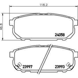 Тормозные колодки Pagid t1401