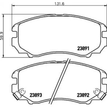 Тормозные колодки Pagid t1412