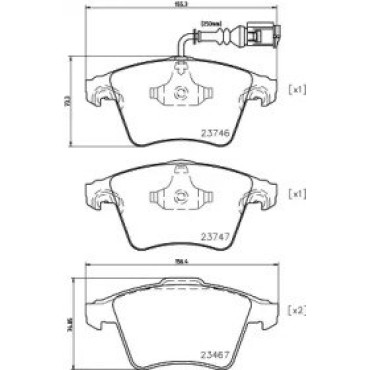 Гальмові колодки Pagid t1432