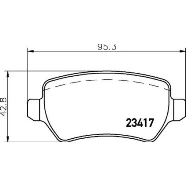 Гальмові колодки Pagid t1451