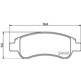 Тормозные колодки Pagid t1468
