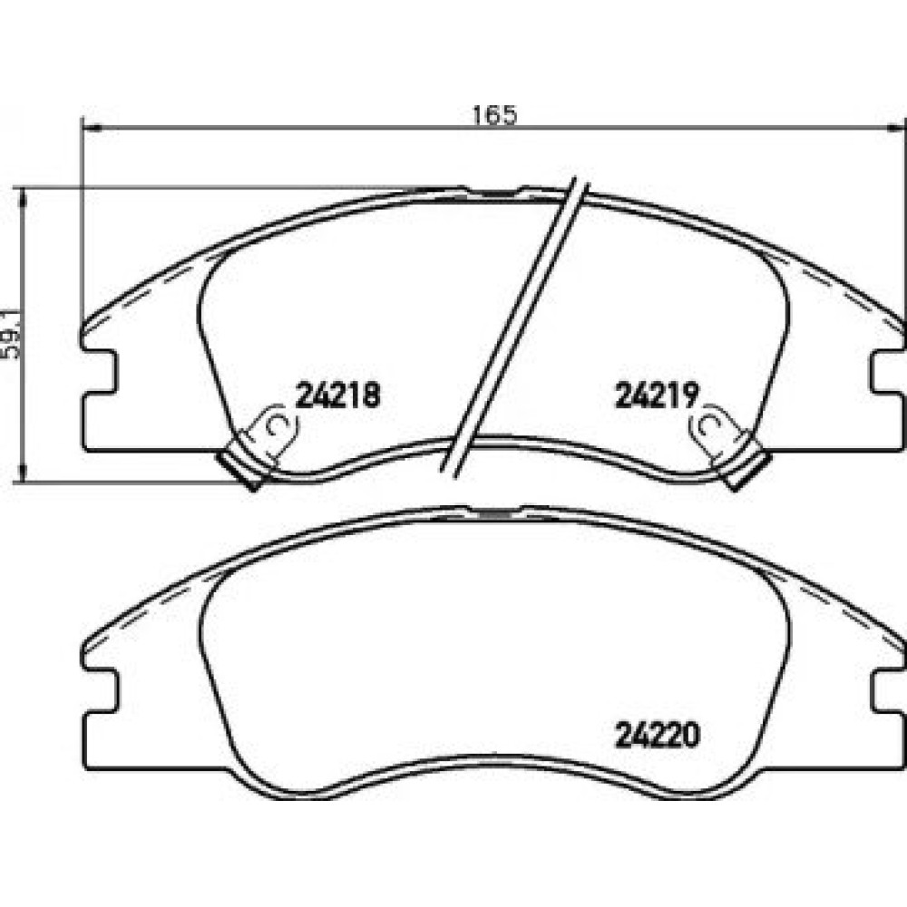 Гальмові колодки Pagid t1519