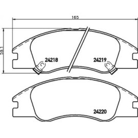 Гальмові колодки Pagid t1519