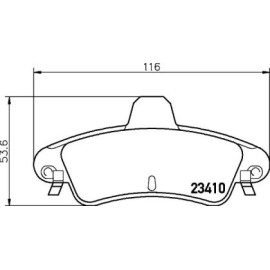 Тормозные колодки Pagid t1536
