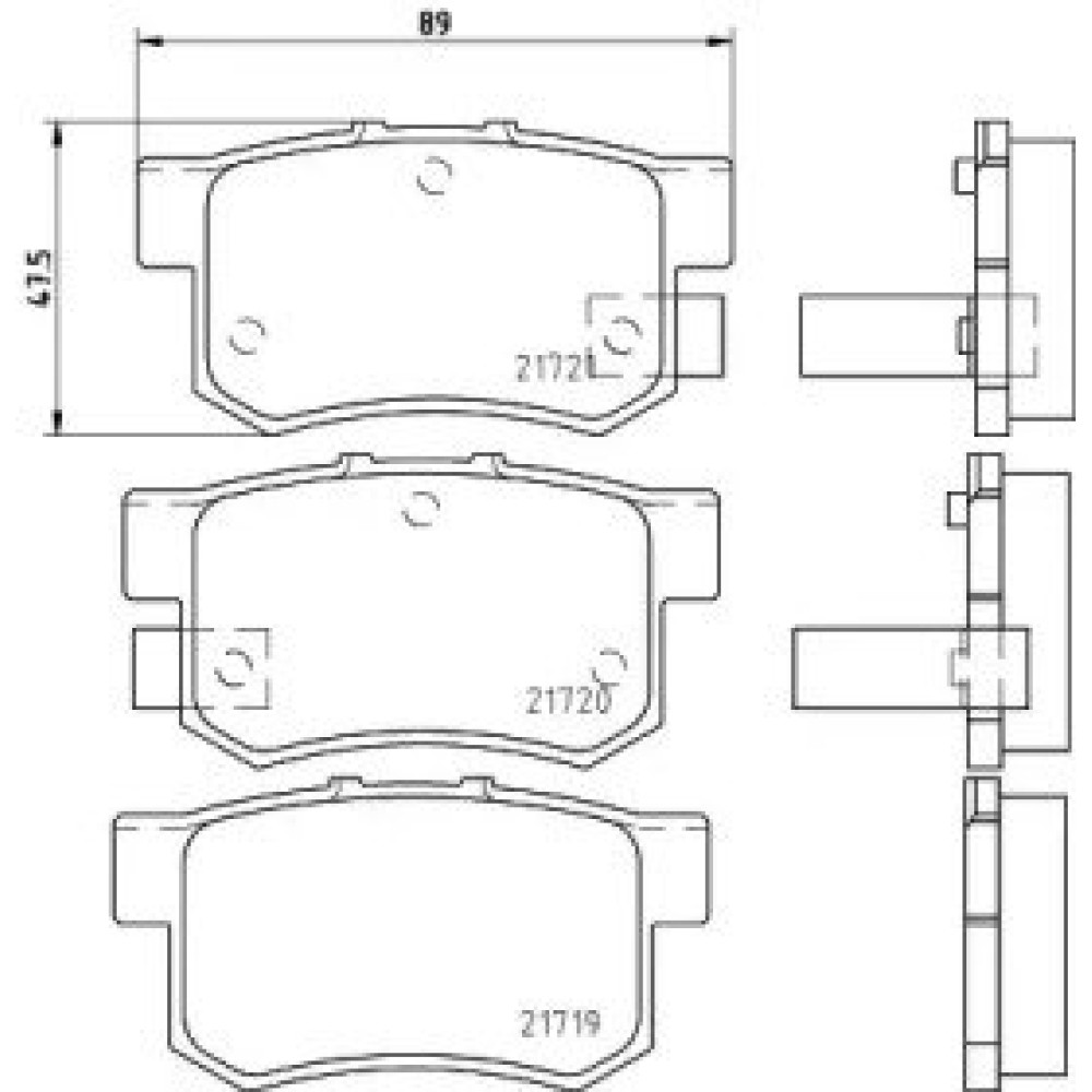 Гальмові колодки Pagid t3017