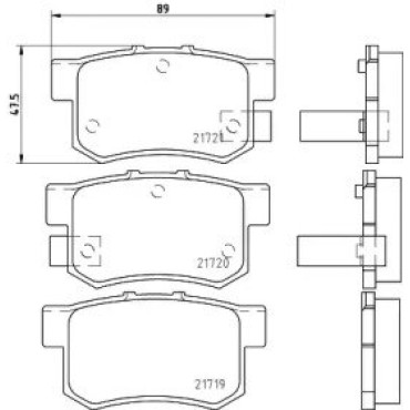 Гальмові колодки Pagid t3017
