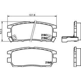 Тормозные колодки Pagid t3019