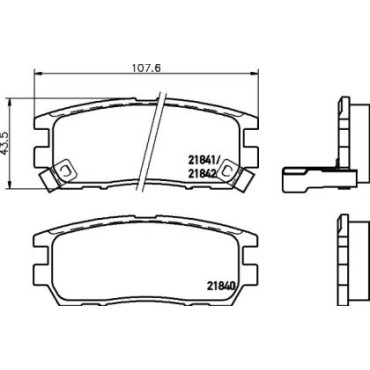 Гальмові колодки Pagid t3019