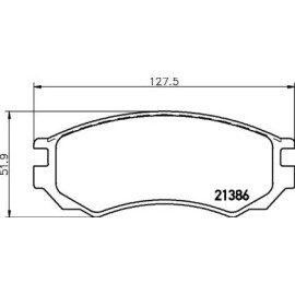 Гальмові колодки Pagid t3026
