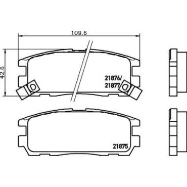 Тормозные колодки Pagid t3034