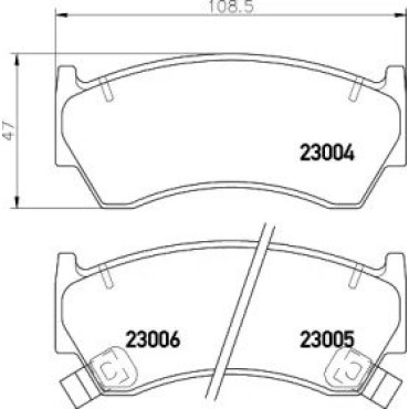 Тормозные колодки Pagid t3038
