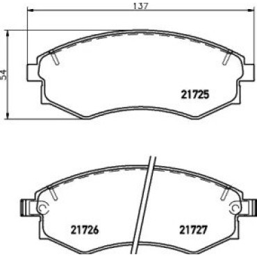 Тормозные колодки Pagid t3041