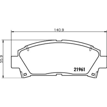 Гальмові колодки Pagid t3044