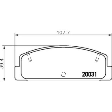 Гальмові колодки Pagid t3052