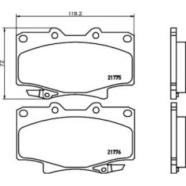 Тормозные колодки Pagid t3076