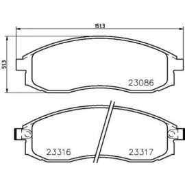 Гальмові колодки Pagid t3078