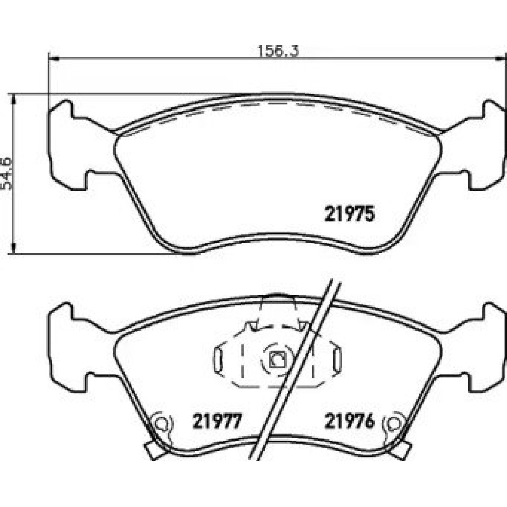 Тормозные колодки Pagid t3089