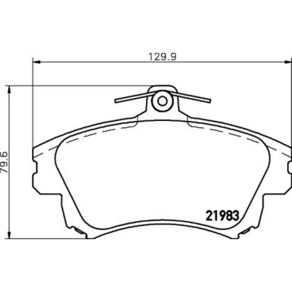 Гальмівні колодки дискові Pagid t3095