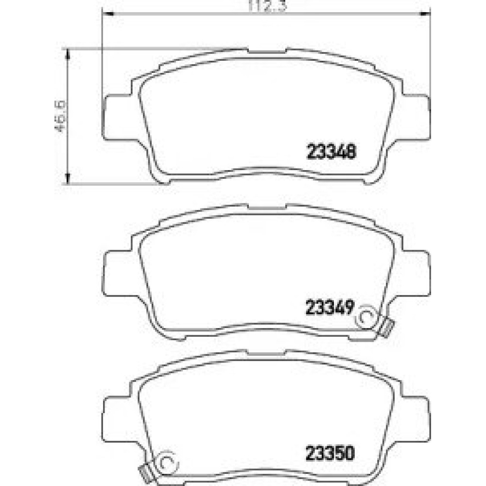 Гальмові колодки Pagid t3098