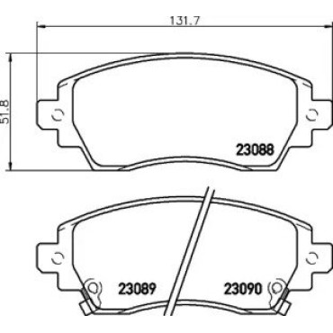 Гальмові колодки Pagid t3102