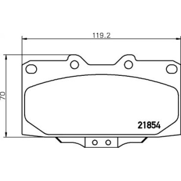 Гальмові колодки Pagid t3116