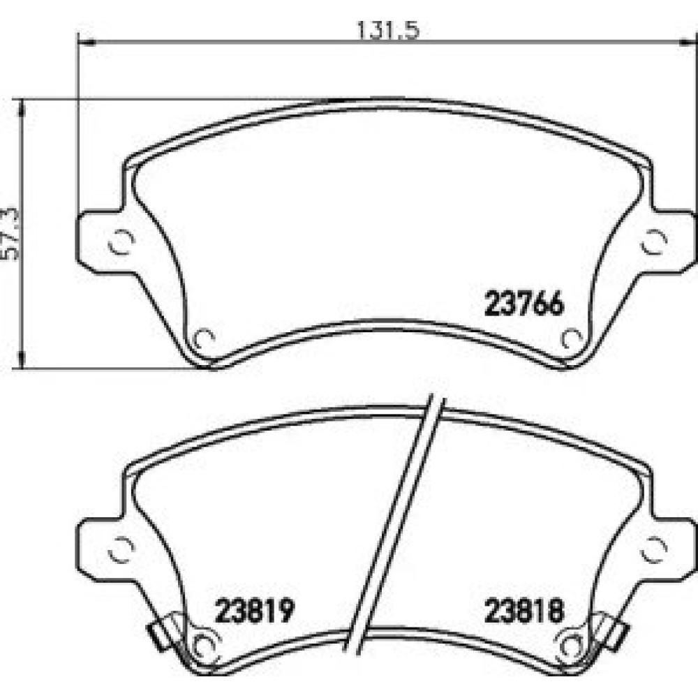 Гальмові колодки Pagid t3120