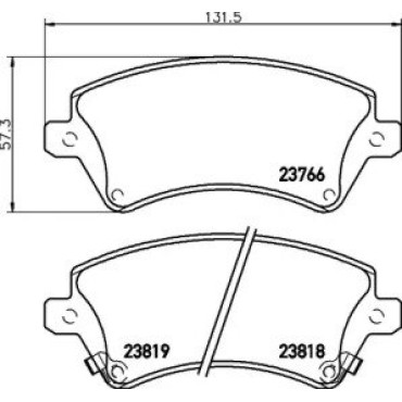 Гальмові колодки Pagid t3120