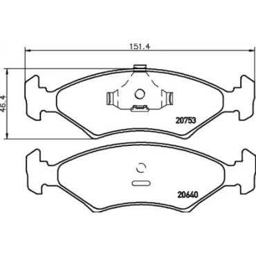 Гальмові колодки Pagid t4017