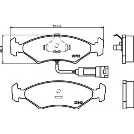 Тормозные колодки Pagid t4019