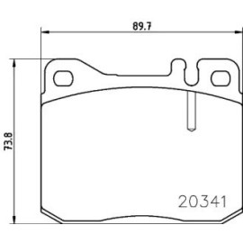 Гальмові колодки Pagid t4113