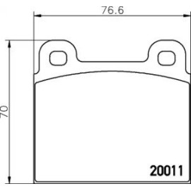 Тормозные колодки дисковые Pagid t4116