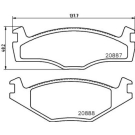 Тормозные колодки Pagid t4154