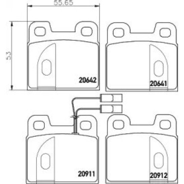 Тормозные колодки дисковые Pagid t4158
