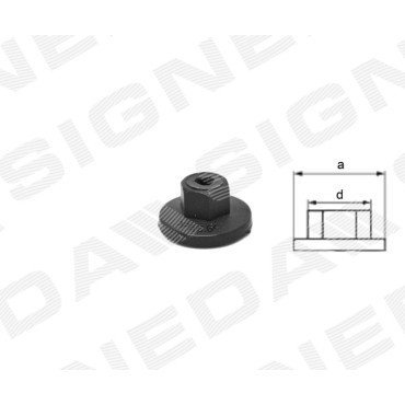 Крепление пластмассовое комплект 10 шт. SIGNEDA t480(10)