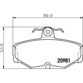 Тормозные колодки Pagid t5006