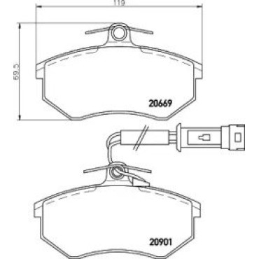 Гальмові колодки Pagid t5009