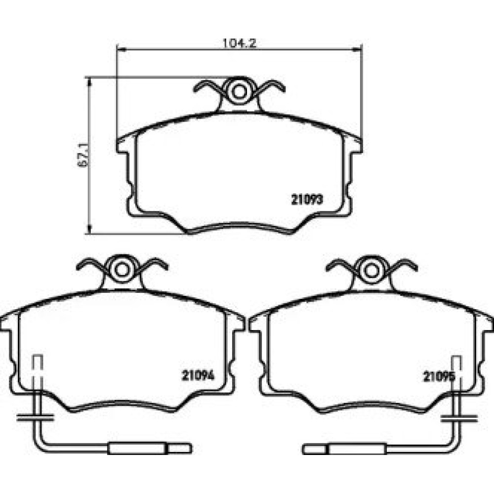 Тормозные колодки дисковые Pagid t5013