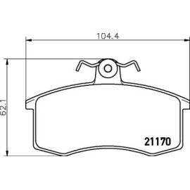 Гальмові колодки Pagid t5026