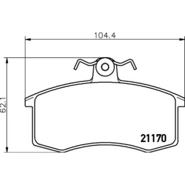 Тормозные колодки Pagid t5026