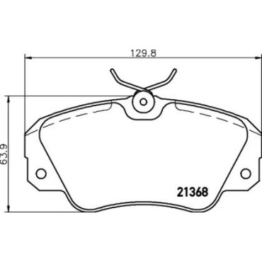 Тормозные колодки дисковые Pagid t5030