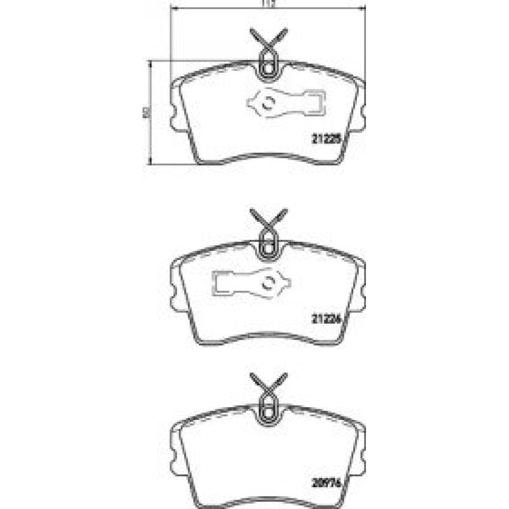 Тормозные колодки дисковые Pagid t5041