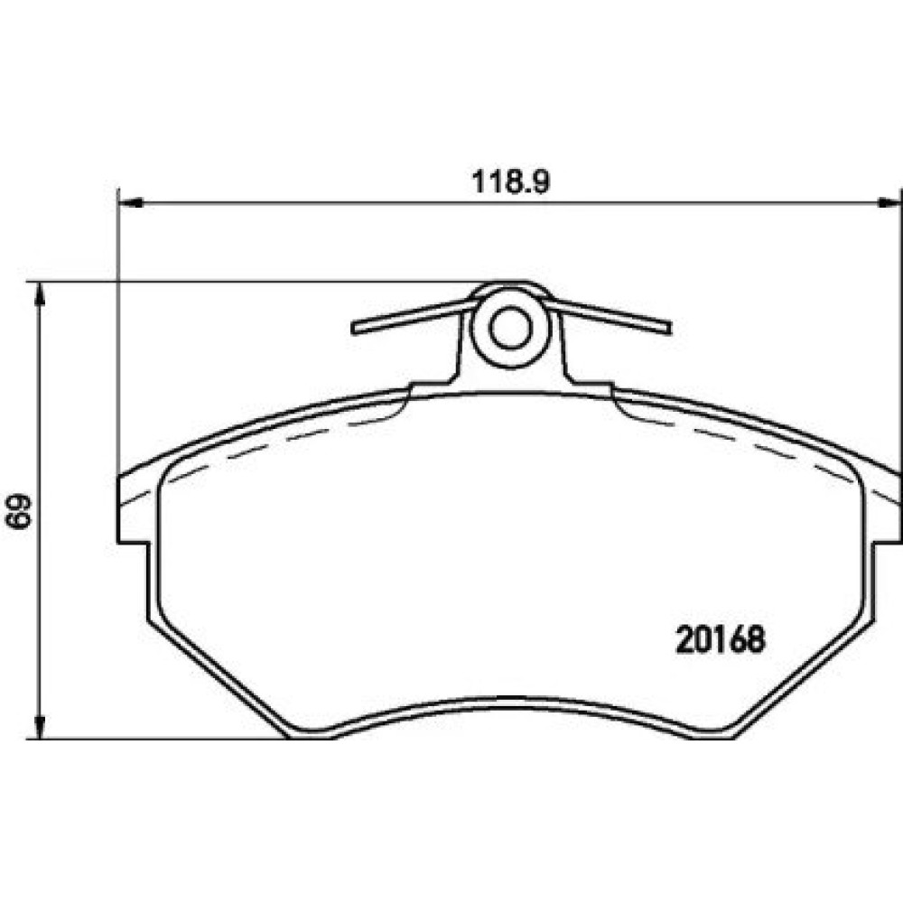 Тормозные колодки Pagid t5050