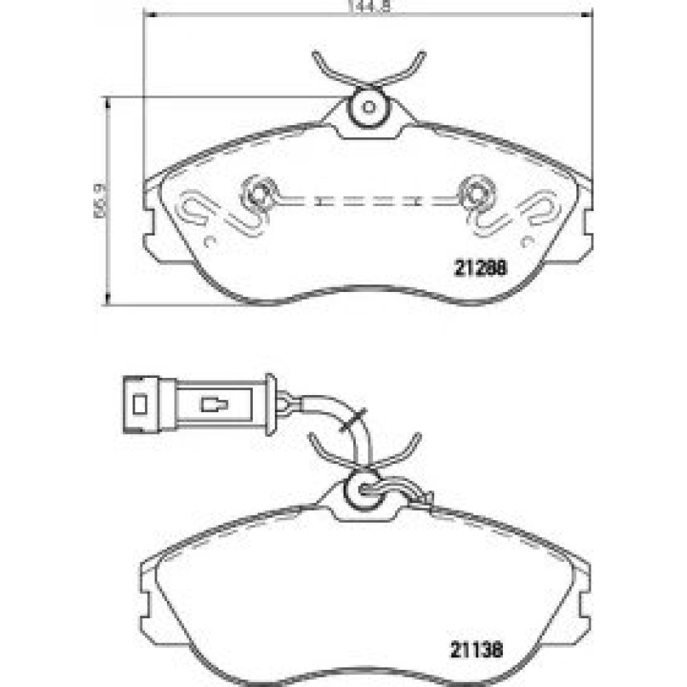 Тормозные колодки Pagid t5052