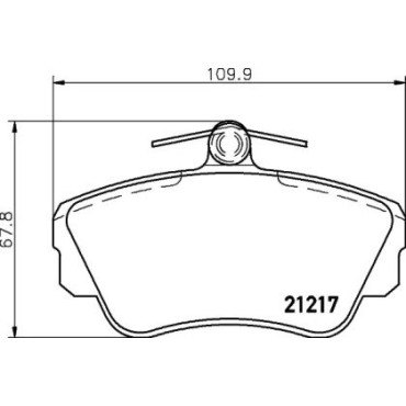 Тормозные колодки Pagid t5053
