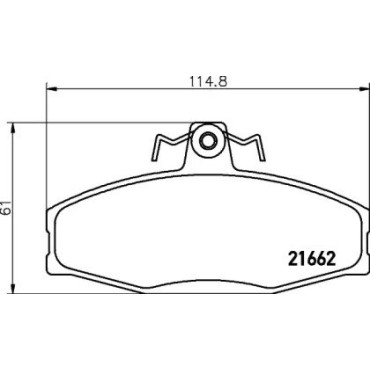 Гальмові колодки Pagid t5054
