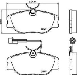 Тормозные колодки дисковые Pagid t5058