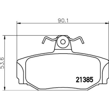 Тормозные колодки Pagid t5061