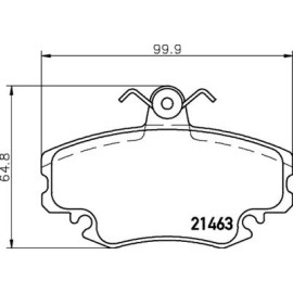 Тормозные колодки Pagid t5077
